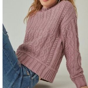 Lucky Brand Cable Crew Sweater